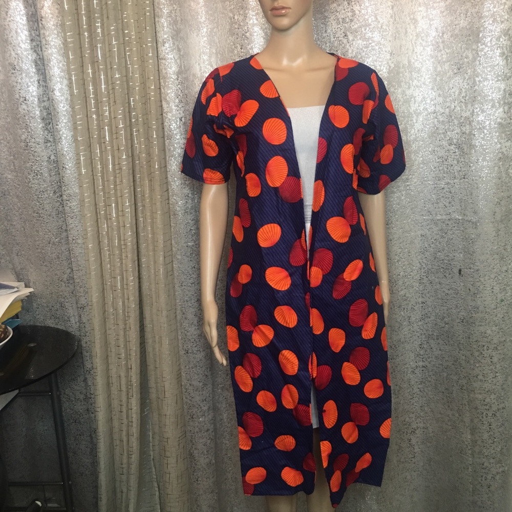 African Ankara jacket short sleeve tailor made